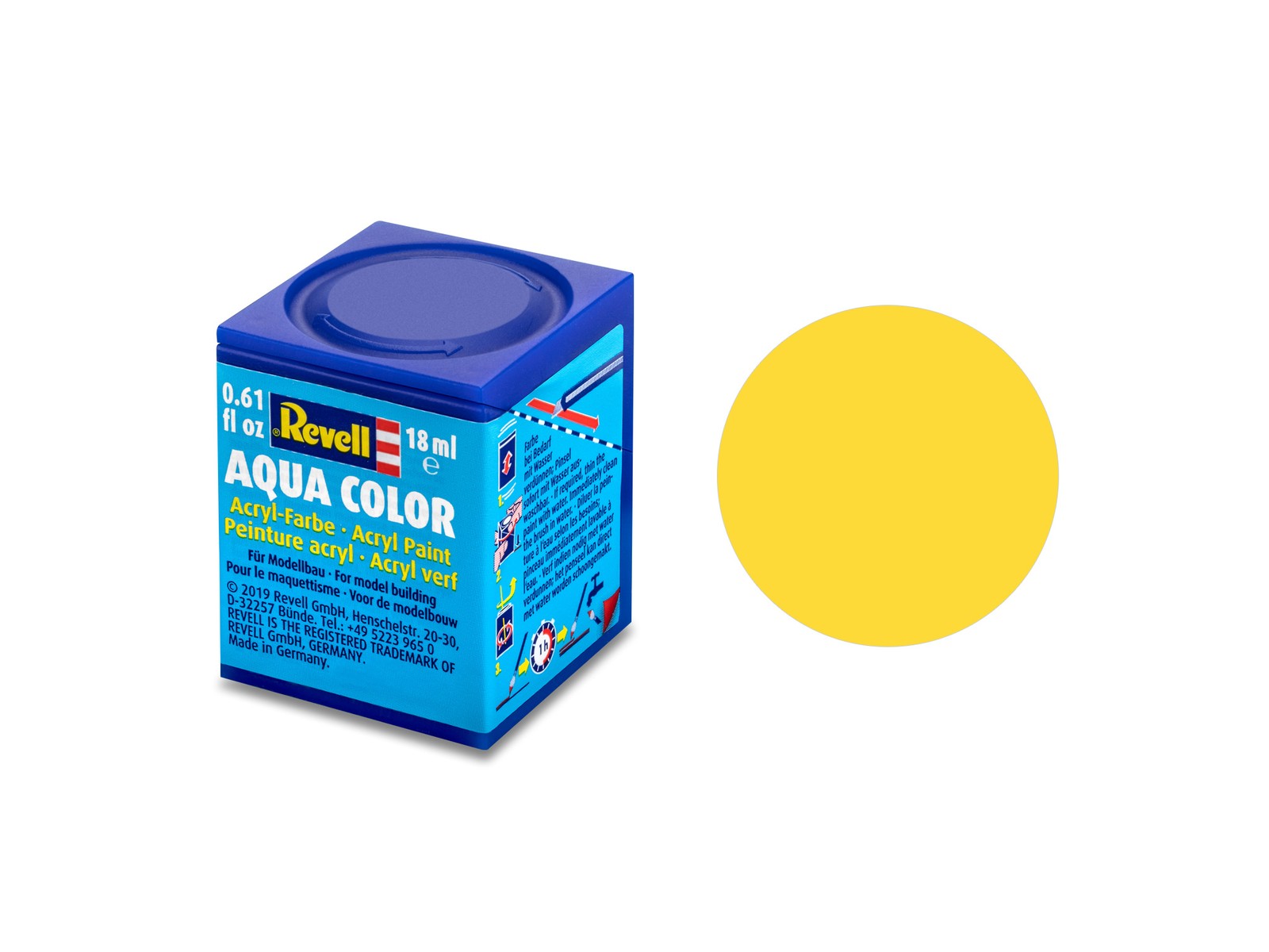 Revell 36115 Yellow (Matt) - 18ml Acrylic Pot