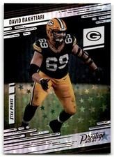 2021 Panini Prestige #102 David Bakhtiari Xtra Points Astral Green Bay Packers