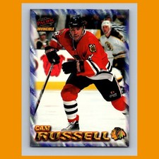 Cam Russell #45 1997-98 Pacific Invincible NHL Regime Chicago Blackhawks Hockey