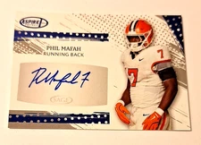 2025 Sage Aspire Signatures Blue #ASP-PM Phil Mafah Rc Autograph Auto