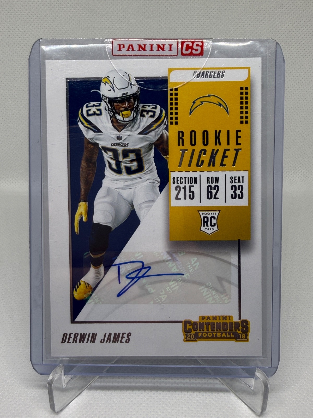 Derwin James Panini Contenders #252 Variation Autograph