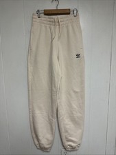 Adidas Women Cream Jogger Pant Trousers Slim Fit Size XS
