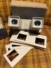 DDR Vintage Maliscop Stereo-Dia-Betrachter in OVP mit 17 Dias (Teddy-Serie)