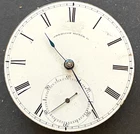 Antique 1866 Waltham WM Ellery 1857 Pocket Watch Movement Parts/Repair 18s 11j
