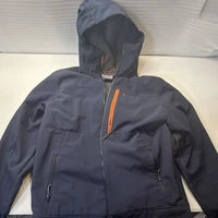 Heavy duty Grundens Men’s Hooded Softshell Jacket Full Zip Zipped Pockets L