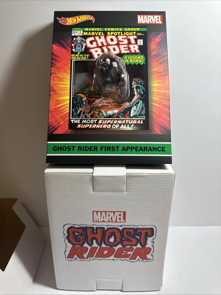 2022 Hot Wheels Mattel SDCC Ghost Rider With Vehicle - Image 3 of 4