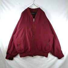 Yves Saint Laurent Pour Homme 90s Nylon Jacket Red Embroidered Logo