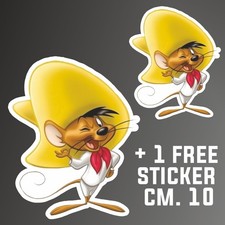 Speedy Gonzales Cartoon Vinyl Decal Sticker High Quality + 1 FREE STICKER 10cm