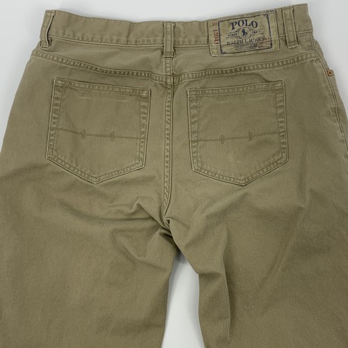 Boy's Polo by Ralph Lauren Straight Leg Jeans 5 Pocket Casual Tan Size 20 15941 - Picture 9 of 11