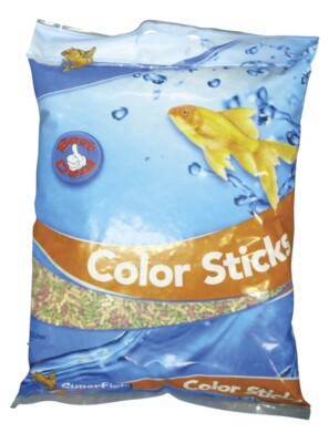 15 Liter Superfish Color Sticks Farbfutter Goldfisch Fischfutter für Fische 