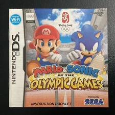 Mario & Sonic at the Olympic Games Nintendo DS Instruction Manual Only