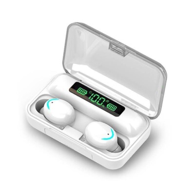 2022 Tws Earphone Earbuds F9-5c  Bluetooth Wireless White