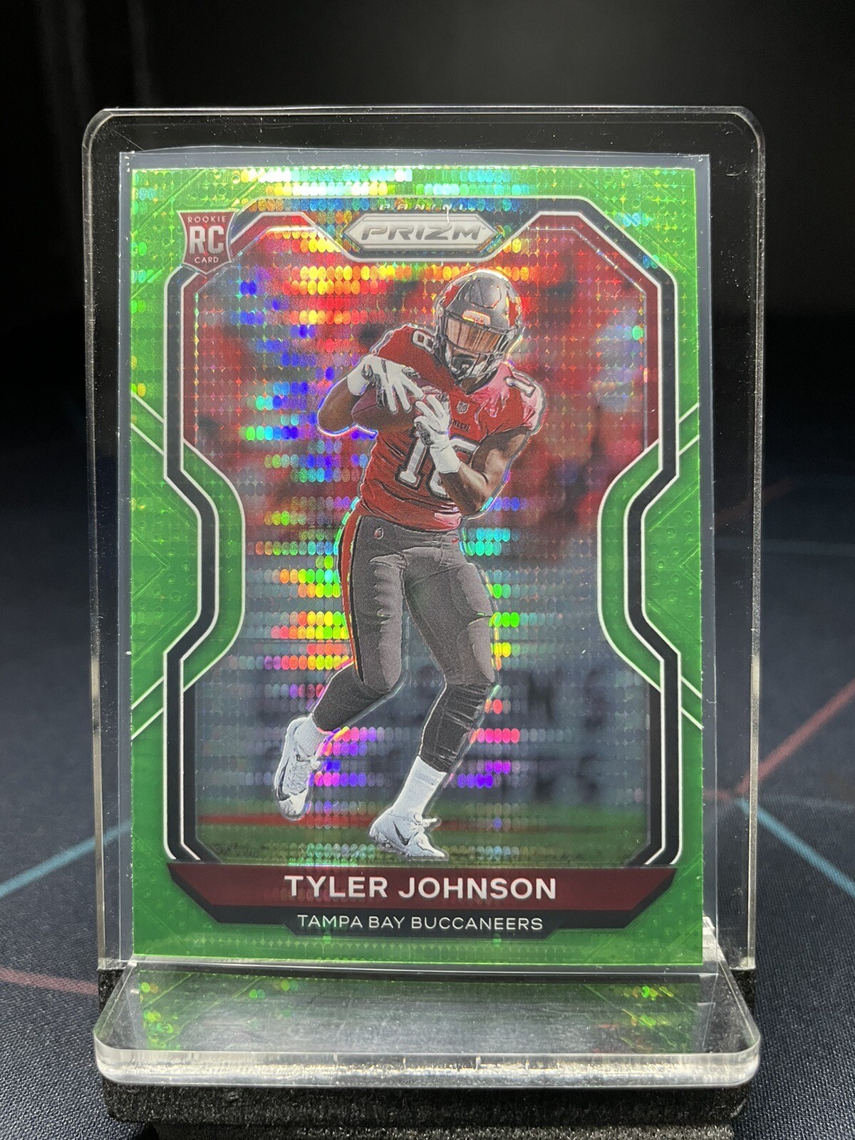 2020 Panini Prizm Rookie Neon Green Pulsar Prizm Tyler Johnson #321 Rookie RC