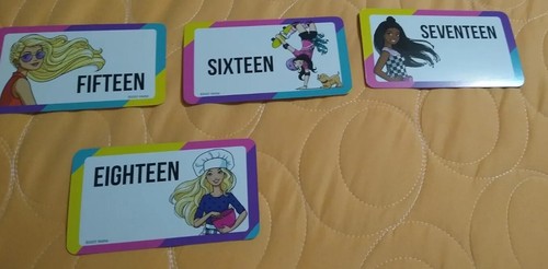 MATTEL Barbie & Friends Numbers & Counting Learning 36 Flash cards 🆕 Free ship! - Picture 7 of 9