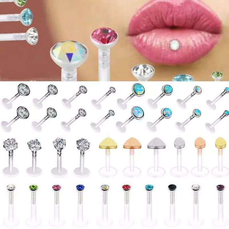 Clear lip deals rings