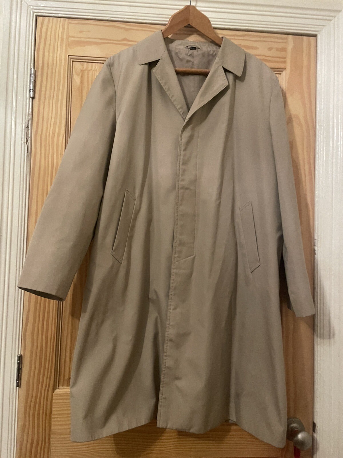 Vintage Trench Coat Size M/L 42 Beige Cotton Mens Mac Trenchcoat eBay