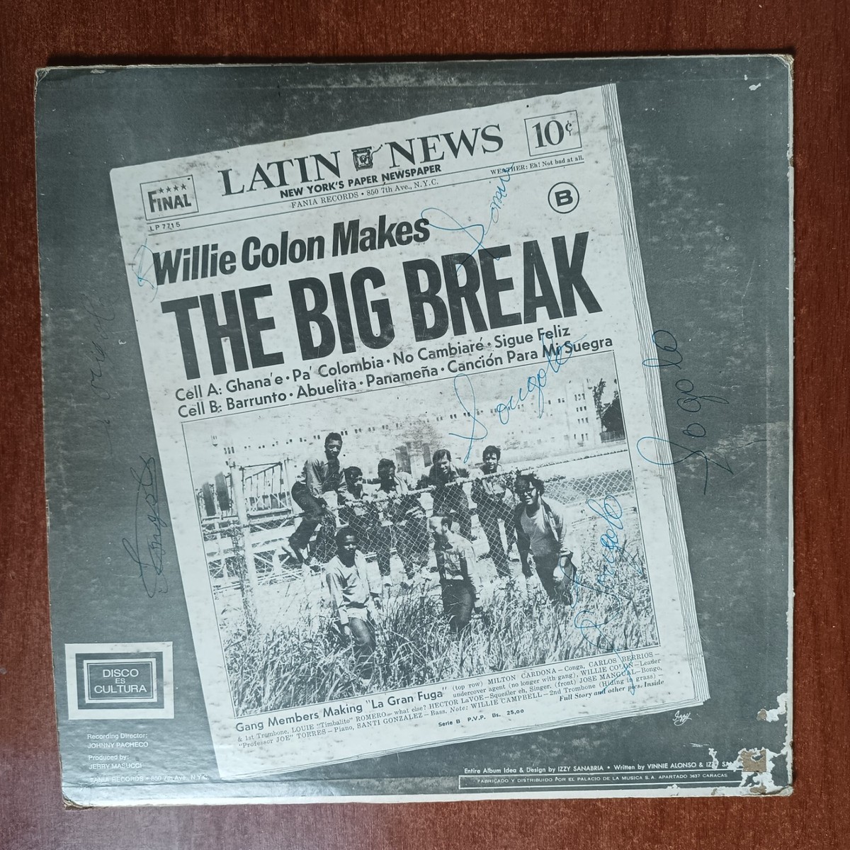 Willie Colon ‎– Wanted By FBI / The Big Break - La Gran Fuga