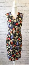 NWT ($118) T Tahari Women's V Neck Sleeveless Floral Print Dress, Size 8