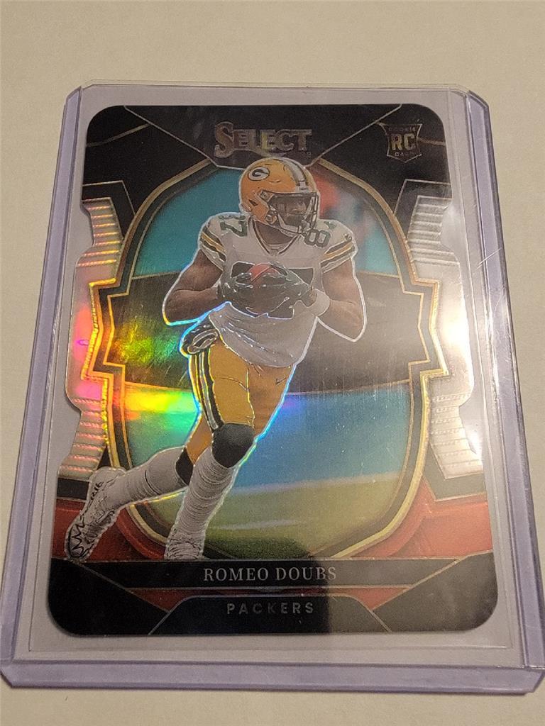2022 Select Romeo Doubs Concourse Black & Red Prizm Die Cut Rookie RC Packers