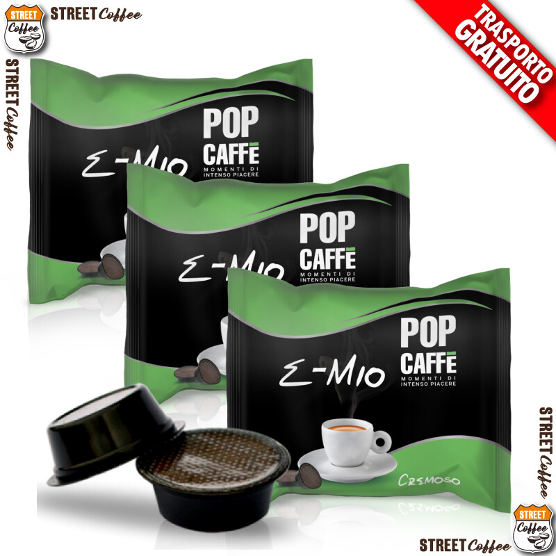 400 Cialde Capsule Caffè Pop e-mio 2 Cremoso compatibili Lavazza a Modo Mio *