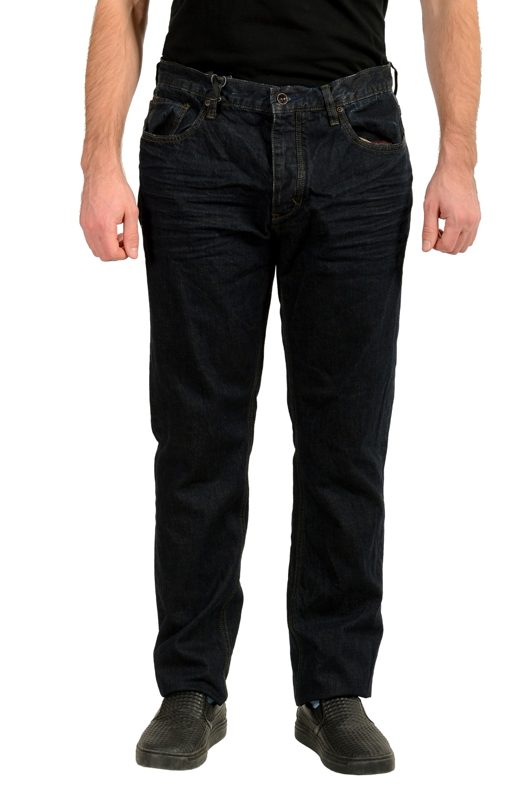 Мужские джинсы Converse Chuckin Slim с 5 карманами темно-синего цвета размер US 36 IT 52 15490₽