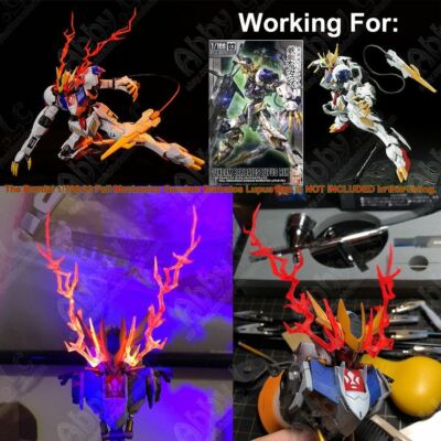 -for Full Mechanics 1/100 03 TV Barbatos Lupus Rex Model Fluorescent Eye Effect