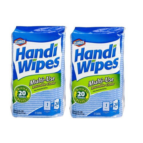 Paños de limpieza reutilizables multiusos Handi Wipes 72 paños - Paquete de 2 - Imagen 1 de 2