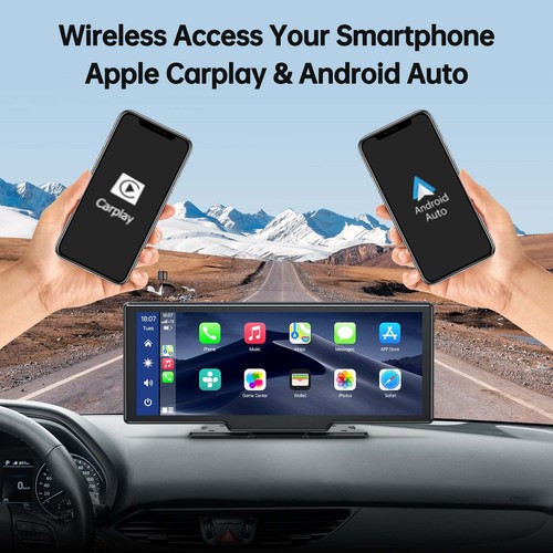 10" Wireless Apple Carplay/Android Auto Car Radio For Trucks GPS Car