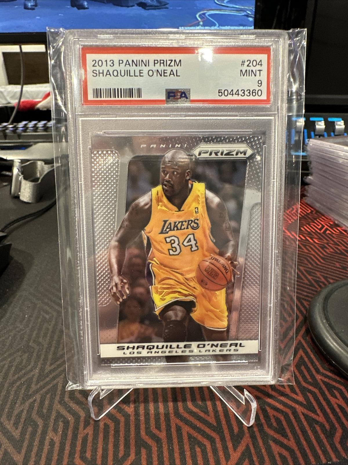 2013 Prizm 204 Shaquille O’Neal PSA 9