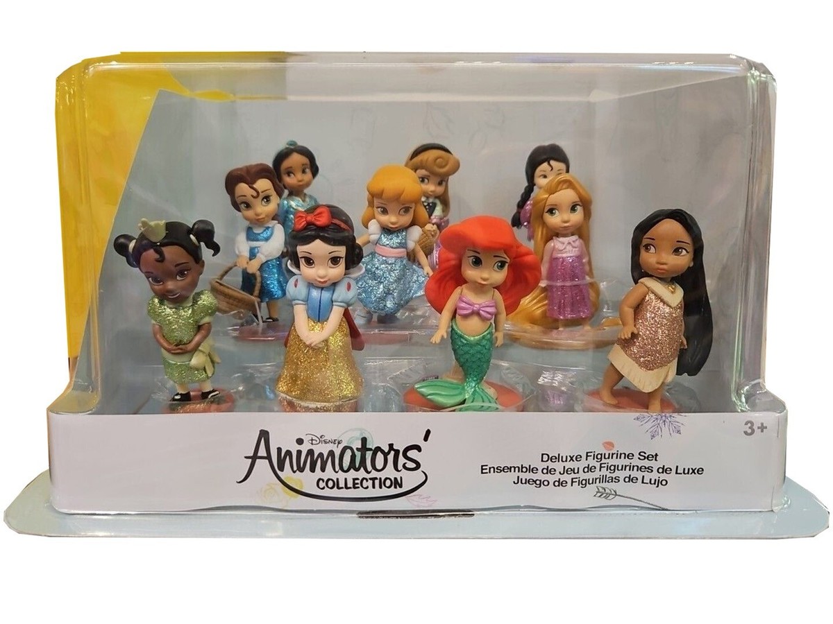 Disney Store Animators Collection DELUXE FIGURE PLAY SET 10 PCS