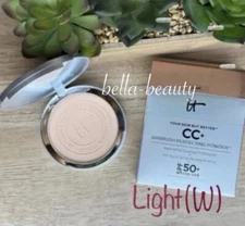 IT (Light (W) ) Cosmetics CC+ Airbrush Perfecting Powder SPF 50+  ~New In Box~