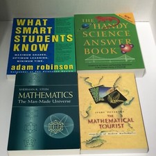 Math, Science, Smart Student Book Lot of 4 Trade Paperbacks in Excellent L/N