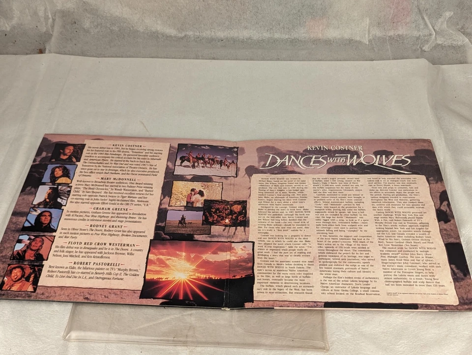 Dances with Wolves Widescreen Laserdisc LD Movie Film Collectible - Image 4 of 4