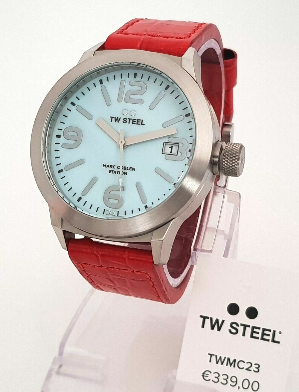 TW Steel montre homme bleu Marc Goblen boîtier acier finitions luxe