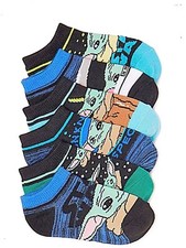 New STAR WARS THE MANDALORIAN Boys 6 Pair BABY YODA NO SHOW Socks