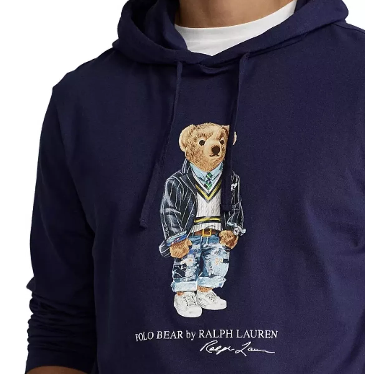 Navy blue polo bear shirt cheap