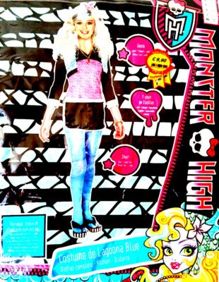 KARNEVAL KOSTÜM MÄDCHEN MONSTER HIGH LAGUNE BLUE 8 10 JAHRE HALLOWEEN