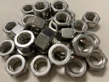 (100) 3/8-16 Stainless Steel Hex Nuts 3/8x16 Nut With a 9/16 Hex 304 grade