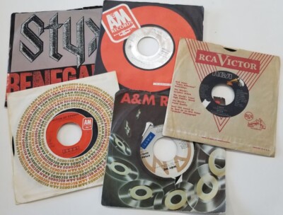 Styx 45 RPM 1979 Hard Rock & Roll YOU PICK Billboard Hits Jukebox Record