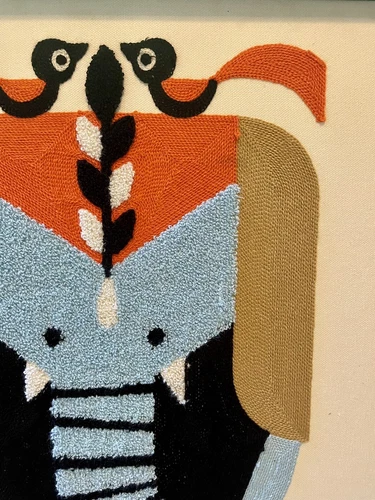 エレファントクルーエル 刺繍 フレーム ウォールハンギング - 画像6/8