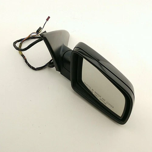 OEM Side View Door Mirror For Bmw 645I Right Blk-Text Blk-Cvr Pwr Faded