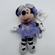 The Disney Store - Sugar Plum Minnie 8" - Bean Bag Plush -