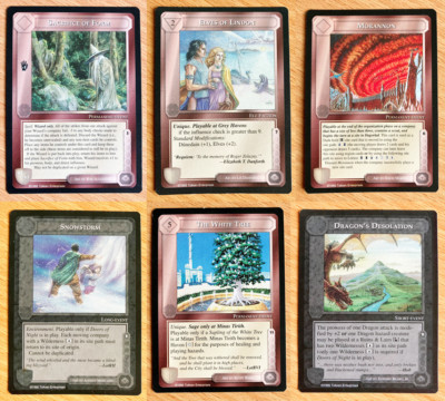 EINZELKARTEN Middle Earth The Wizards CCG - Limited Black NM/M - Rare & Uncommon