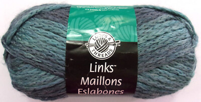 Loops & Threads Links, 3.5 oz, Peritwinkle Blue, Wool Blend Yarn