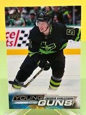 22-23  Fredrik Karlstrom Young Guns #229 Dallas Stars UD Series 1