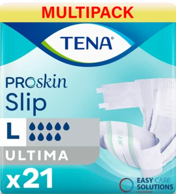 63 x TENA ProSkin Slip Ultima - Large - 4400ml - Case - 3 Pack of 21