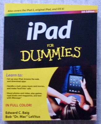 iPAD FÜR DUMMIES: EDWARD C. BAIG BOB LeVITUS (Taschenbuch, 2013) TOP, WIE NEU