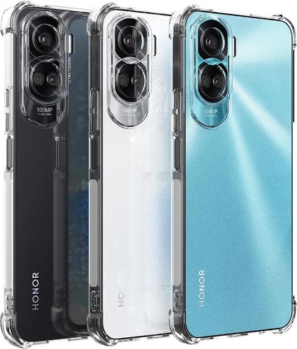 COVER NERA Per HONOR 90 LITE CUSTODIA CARBON IN SILICONE TPU ANTIURTO