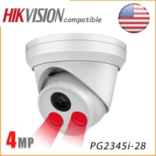US Hikvision Compatible 4MP IP Camera Indoor Outdoor Network POE MIC Turret