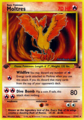 Moltres - Fossil Set - Rare - Pokemon TCG